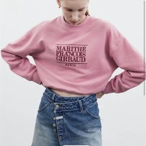 Pink Marithé François Girbaud Sweatshirt